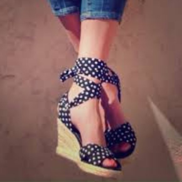 Montego Bay Club Shoes - Montego Bay Club Lace Up Wedge Sandal